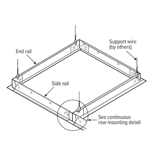 Product image for H.E. Williams DFK-2424W Drywall Kit, 24" x 24", White