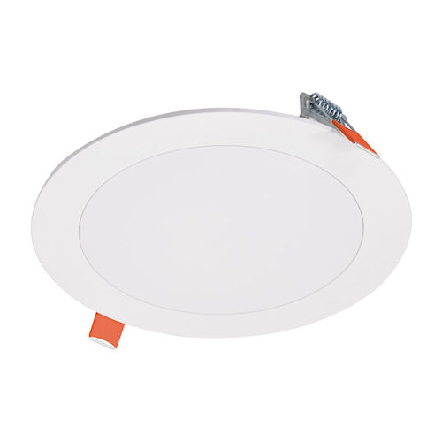 Product image for Halo HLB6099FS1EMWR 6" LED Recessed Downliight w/ Remote Driver & Junction Box, 900 Lumens, 2700K-5000K Selectable CCT, 120V, 0-10V Dimming, Matte White