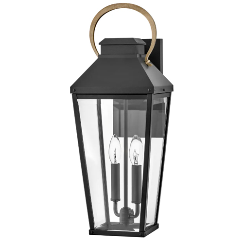 Product image for Hinkley 17504BK Dawson Medium Wall Mount Lantern