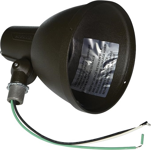 Product image for Current 103-71 Incandescent Bell Lamp Holder, Outdoor Lighting, Bronze