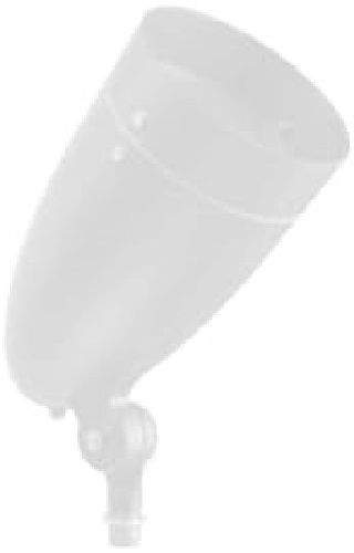 Product image for Current 3309-M54-ML Outdoor Lighting, Incandescent Bullet Lamp Holder, White