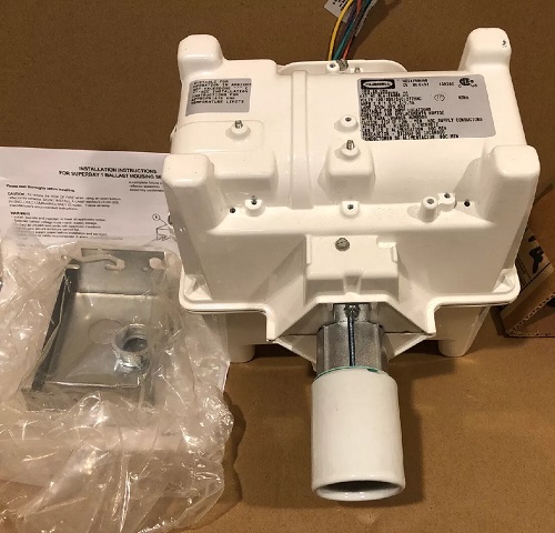 Product image for Current BLA-250S8-WH Superbay Light Ballast, 250W, White