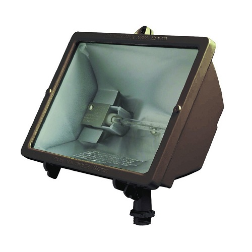 Product image for Current Q150-B 150W, 120V, Quartz Halogen Floodlight, Bronze