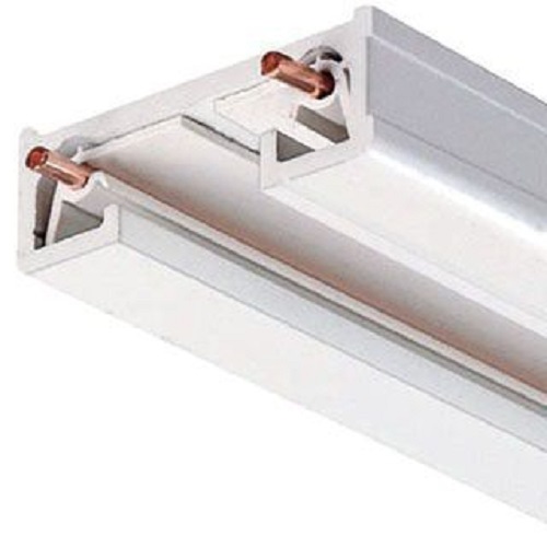 Product image for R Series 6' 1-Circuit Track Section - White