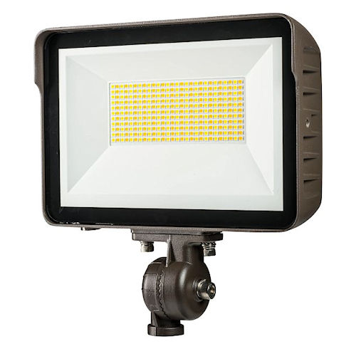Product image for Keystone KT-FLED60-R1A-UNV-8CSB-VDIM Compact 60W General Purpose LED Flood Light, Selectable Lumens & CCT, 0-10V Dimming, Universal Mounting - Bronze