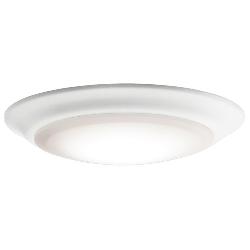 Product image for Kichler 43846WHLED30 Downlight Gen I 7.5" 3000K LED Flush Mount White