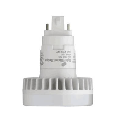 Product image for Light Efficient Design LED-7318-40A 12W LED PL Retrofit Lamp, 1198 Lumens, 4000K, G/GX24q Base (replaces 26W 4Pin CFL)