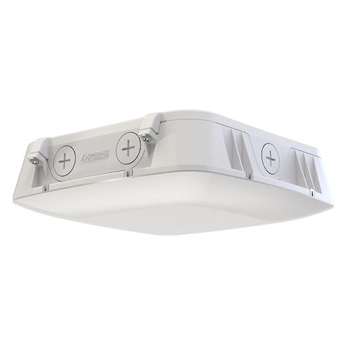 Product image for Lithonia CNY-LED-ALO-SWW2-UVOLT-PE-PIR-WH-M2 LED Canopy Luminaire, 5k/7.5K/10K Adj Lumens, 3K/4K/5K Switchanble CCT, 120-347V, On-Off Photocell, White Finish