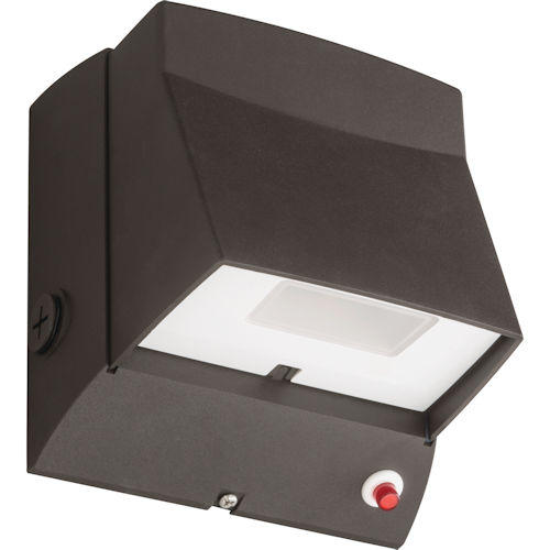 Product image for Lithonia LIL-LED-40K-MVOLT-EL-DDB-TXD-M6 LED Wall Pack, 4000K, 120-277V, Integral Emergency Battery Pack, Dark Bronze