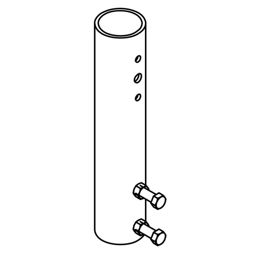 Product image for Lithonia Lighting T20-190 U 2-15/32 Inch 90 Degrees Drill-Mount Tenon Slipfitter