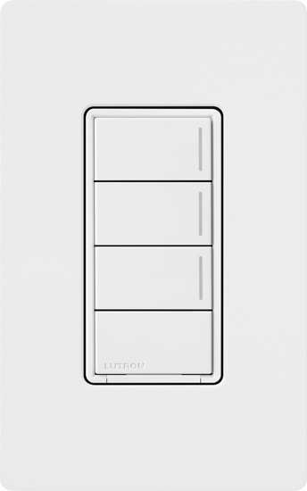 Product image for Lutron RRST-HN3RL-WH Sunnata RF Hybrid Keypad