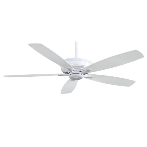 Product image for Minka F696-WH 60" 5-Blade Ceiling Fan