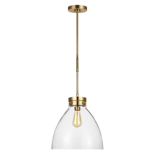 Product image for Murray Feiss CP1121PN Garrett 1-Light Wide Pendant, 60T10, Polished Nickel