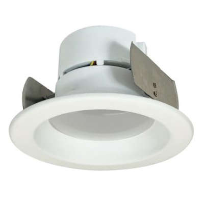 Product image for Nora Lighting NOXTW-431-WW 4" Round Onyx Tunable Retrofit Reflector, 2700K/3000K/3500K/4000K/5000K, White / White Flange