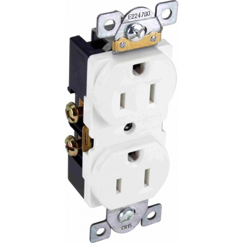 Product image for ORBIT CR15-I 15A COMMER DUPLEX RECEPTACLE S/G IVORY