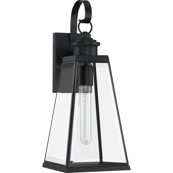 Product image for Quoizel PAX8407MBK Paxton 1-Light Large Wall Lantern, Matte Black
