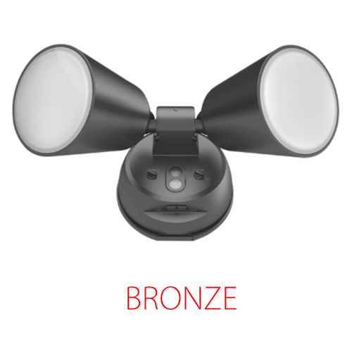 Product image for RAB L2X LED CCT-Tunable Floodlight, 20W 120V, 3000K-5000K CCT, 2000/2072/2094 Lumens, IP65, Bronze Finish