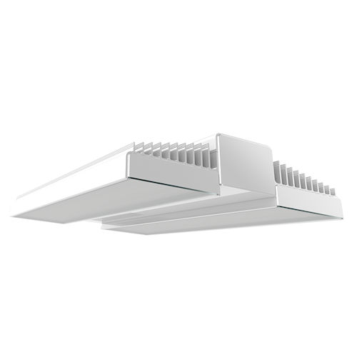Product image for RAB RAIL400N 46" 400W LED Linear High Bay Luminaire, 4000K, 120-277V, 0-10V Dimming, White Finish