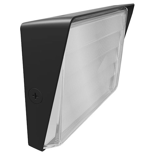 Product image for RAB W34M LED Slim-Profile Wall Pack, Medium, 80/60/40W, 3000K/4000K/5000K CCT Adjustable, 120-277V, 0-10V Dimming, Integrated Photocell, Bronze Finish