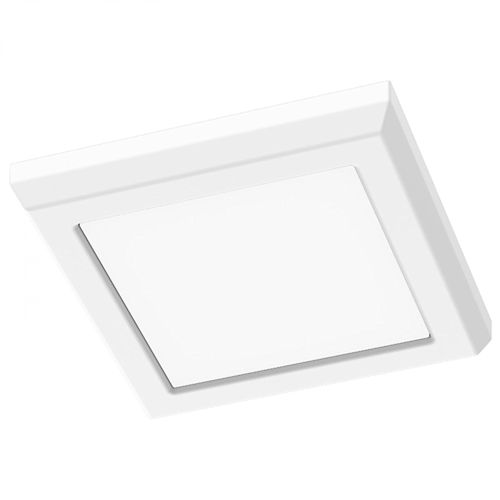 Product image for Satco 62-1904 5" Square Blink Performer Fixture, 8W LED, 5 CCT Selectable, White Finish