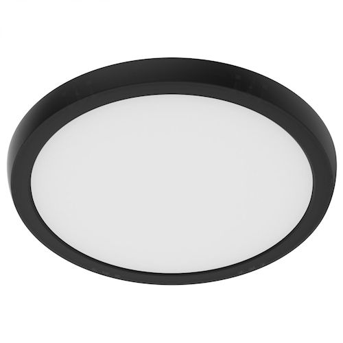 Product image for Satco 62-1921 9" 11W LED Round Fixture, Blink Performer, 5 CCT Selectable, Black Finish