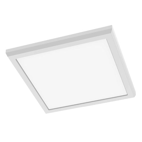 Product image for Satco 62-1924 9" 11W LED Square Fixture, Blink Performer, 5 CCT Selectable, White Finish