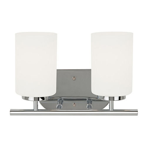 Product image for SeaGull 41161-05 Two Light Wall / Bath Fixture, Chrome