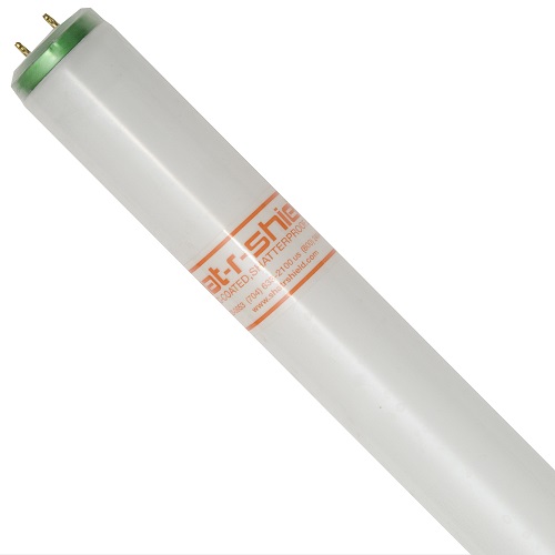 Product image for Shat-R-Shield 40083 96 Inch 75 W 89 CRI 4100 K 5000 Lumen Single Pin T12 Copolymer Coated Linear Fluorescent Lamp