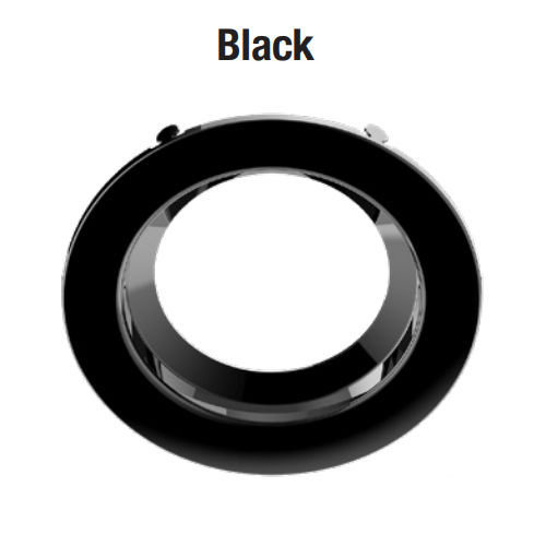 Product image for Sylvania 62498 RT4TRIMBLKSM1A 4" Black Trim Ring, for Smooth Downlights RT4, 65735, 62866