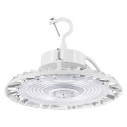 Product image for Sylvania 62693 UFOHIBA3A/S150UNVD8SC7/WH UFO High Bay Luminaire, 100/120/150W Selectable, 120-277V, 80+CRI, 3500/4000K/5000K Selectable, White