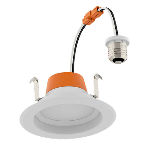 Sylvania 62867 RT41A/650ST9SC3/BAWH/E26 LED Screw-Base Retrofit Downlight for 4" Can, 7W 120V, 650 Lumens, 90+ CRI, 2700K/3000K/3500K/4000K/5000K, Dimmable, w/E26 Adaptor, Baffle Reflector, White Product image for Sylvania 62867 RT41A/650ST9SC3/BAWH/E26 LED Screw-Base Retrofit Downlight for 4" Can, 7W 120V, 650 Lumens, 90+ CRI, 2700K/3000K/3500K/4000K/5000K, Dimmable, w/E26 Adaptor, Baffle Reflector, White
