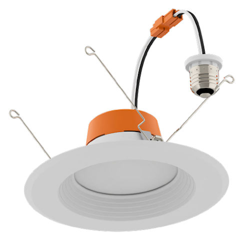 Sylvania 62869 RT561A/725ST9SC3/BAWH/E26 LED Screw-Base Retrofit Downlight for 5"/6" Can, 8W 120V, 725 Lumens, 90+ CRI, 2700K/3000K/3500K/4000K/5000K, Dimmable, w/E26 Adaptor, Baffle Reflector, White Product image for Sylvania 62869 RT561A/725ST9SC3/BAWH/E26 LED Screw-Base Retrofit Downlight for 5"/6" Can, 8W 120V, 725 Lumens, 90+ CRI, 2700K/3000K/3500K/4000K/5000K, Dimmable, w/E26 Adaptor, Baffle Reflector, White