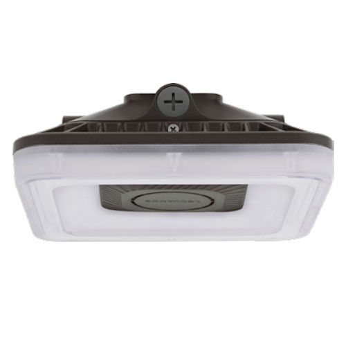 Product image for Sylvania 66408 CANOPYPS030UNHD8SC2S8BZP 8" Square Selectable Square Canopy/Garage Luminaire, 15/20/30W 120-347V, 3000/4000/5000K, 2250/3000/4500 Lumens, 0-10 Dimming, 80+ CRI, Photocell, Bronze Finish