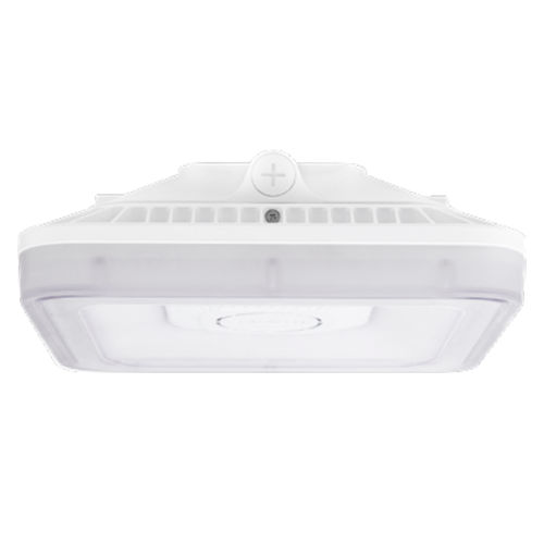 Product image for Sylvania 66413 CANOPYPS060UNHD8SC2S10WHP 10" Square Selectable Square Canopy/Garage Luminaire, 40/50/60W 120-347V, 3000/4000/5000K, 6000/7500/9000 Lumens, 0-10 Dimming, 80+ CRI, Photocell, White Finish