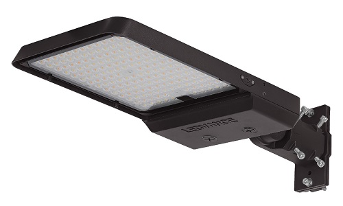 Product image for Sylvania 64013 AREAFLD6A/S150UNHDSC2/ADJ/BZ OPTI-SELECT LED Area Light, 90/120/150W 120-347V, 3000/4000/5000K, 13500/18000/22500 Lumens, T3/T4/T5 Adjustable Distribution, 0-10V Dimming, Bronze Finish