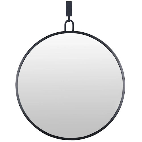 Varaluz Lighting 407A01BL 30" Round 'Stopwatch' Mirror - Black