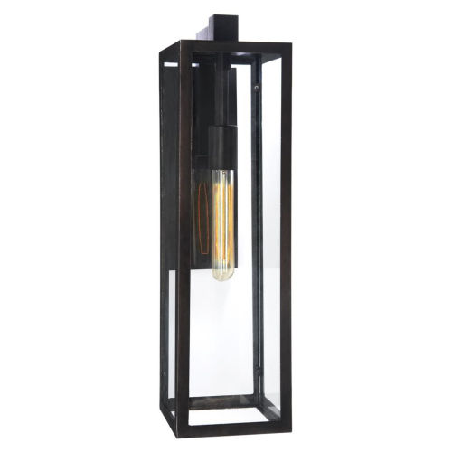 Product image for Visual Comfort CHD2935AI-CG Fresno Framed 1-Light 22" Outdoor Wall Lantern, Aged Iron