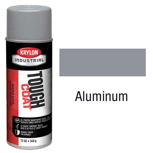 Product image for KRYLON A01760007 INDUSTRIAL TOUGH COAT ACRYLIC ENAMEL ALUMINUM FORMERLY (S01760)