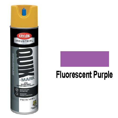 Product image for KRYLON S03615 Industrial Quik-Mark SB Inverted Marking Paint Fluorescent Purple