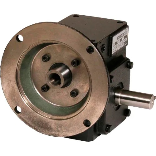 WorldWide Electric HDRF262-10/1-R-182/4TC 4.17HP, 175RPM, Cast Iron, Right Angle Worm Gear Reducer, 10:1 Ratio, 182/4T Frame