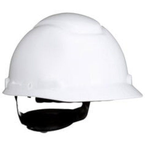 Product image for 3M> H-701SFR-UV HARD HAT WHITE 4-PT PRESSURE DIFFUSION RATCHET SUSPENSION WITH UVICATOR 20 PER CASE