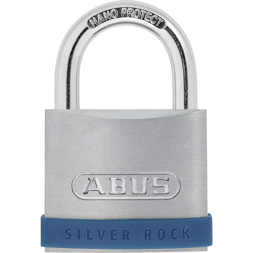 Product image for ABUS 5/50HB25-KA-6520 Silver Rock™ #5 Padlock, 1" Shackle Clearance, Keyed Alike 6520
