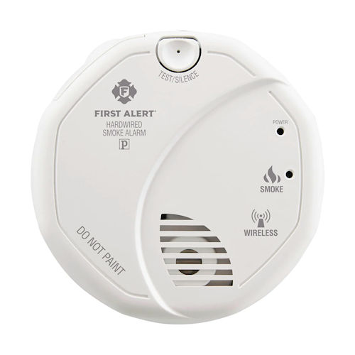 Product image for BRK SA520B8 AC/DC Wireless Interconnect Smoke Alarm, Bridge Unit, Photoelectric Smoke Sensing
