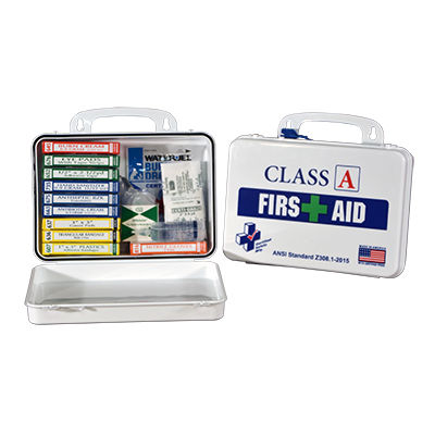 Certified Safety K615-011 16PW Class A First Aid Kit, White Poly Box