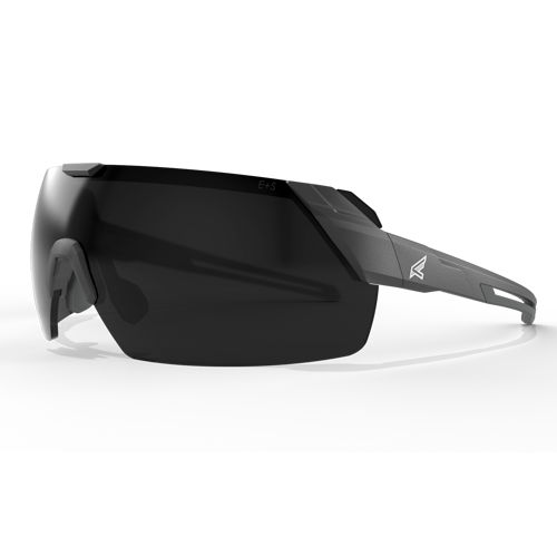 Product image for EDGE MK116P MAKALU BLACK FRAME POLARIZED SMOKE LENS SAFETY GLASSES