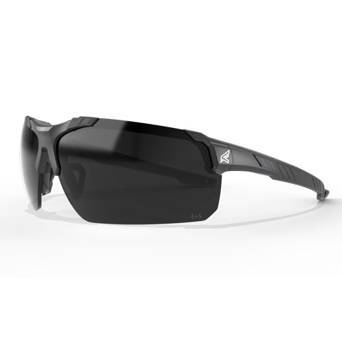 Product image for EDGE TC126VS TACANA BLACK FRAME / GRAY TPR / VAPOR SHIELD SMOKE LENSES SAFETY GLASSES