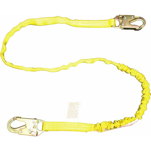 FrenchCreek 460A Tubular Shock Absorbing Safety Lanyard, 6ft Length, w/ Locking Snaphooks