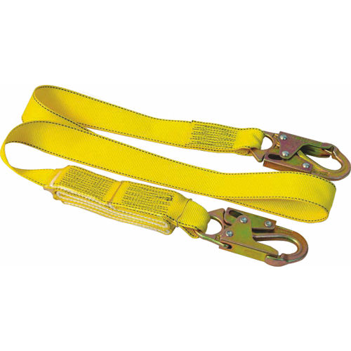 Product image for FrenchCreek 490A U-Res-Q Shock Absorbing Safety Lanyard, 6ft x 3/4", w/ Locking Snaphooks, Pouch