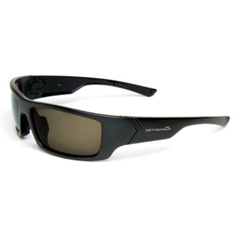 Product image for HoriSun 7453 Style TP645 'Wave Rider' Safety Eyewear, Matte Black Frame / Tea (Light Brown) Lens