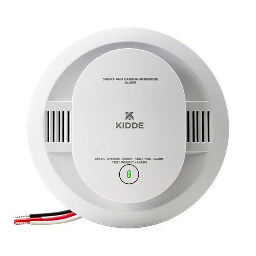 Product image for Kidde CUACFEX (21033083) Firex® Combination Smoke & Carbon Monoxide Alarm, Hardwired + AA Backup Battery